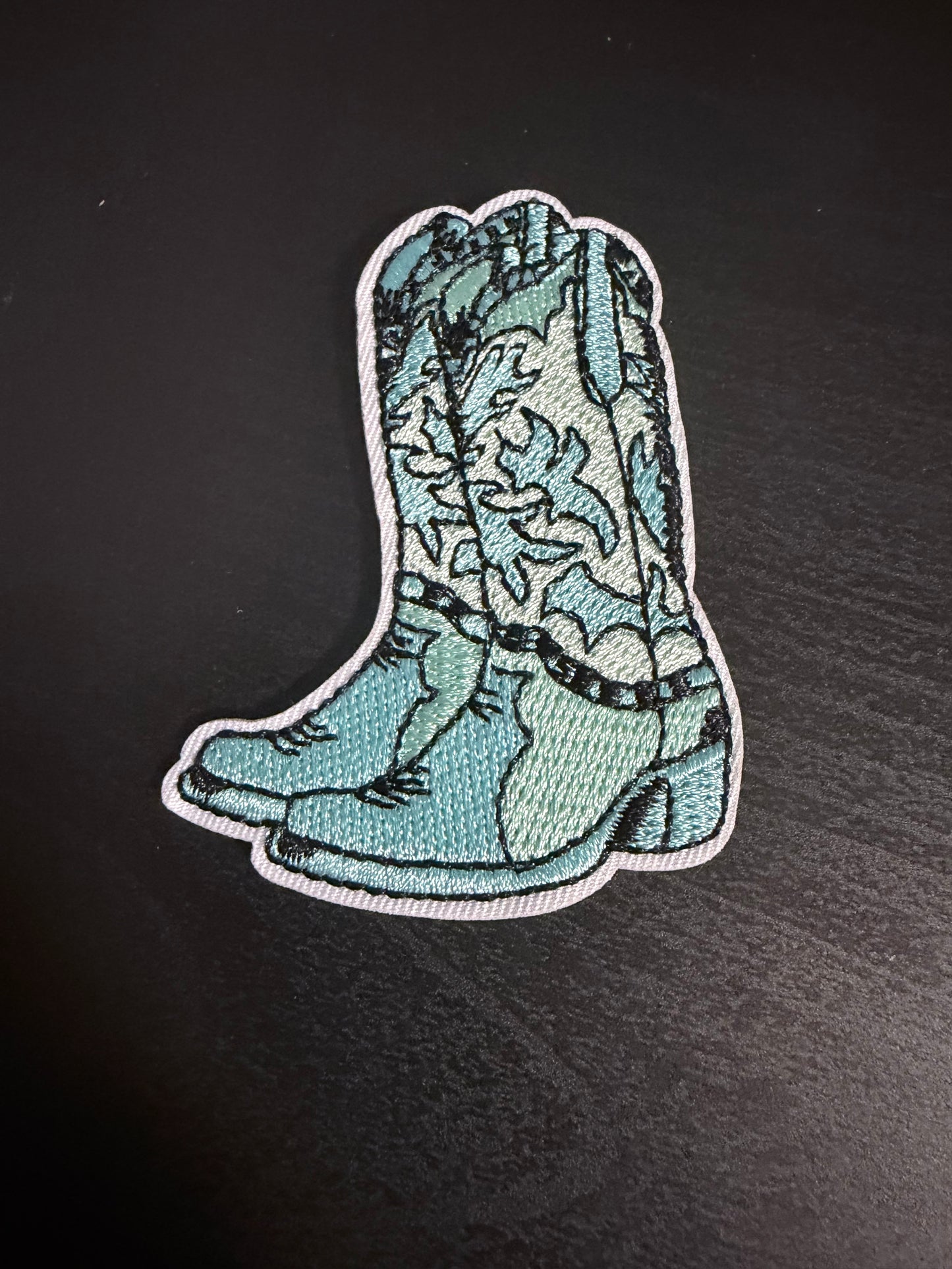 P-1124-Teal Cowboy Boots