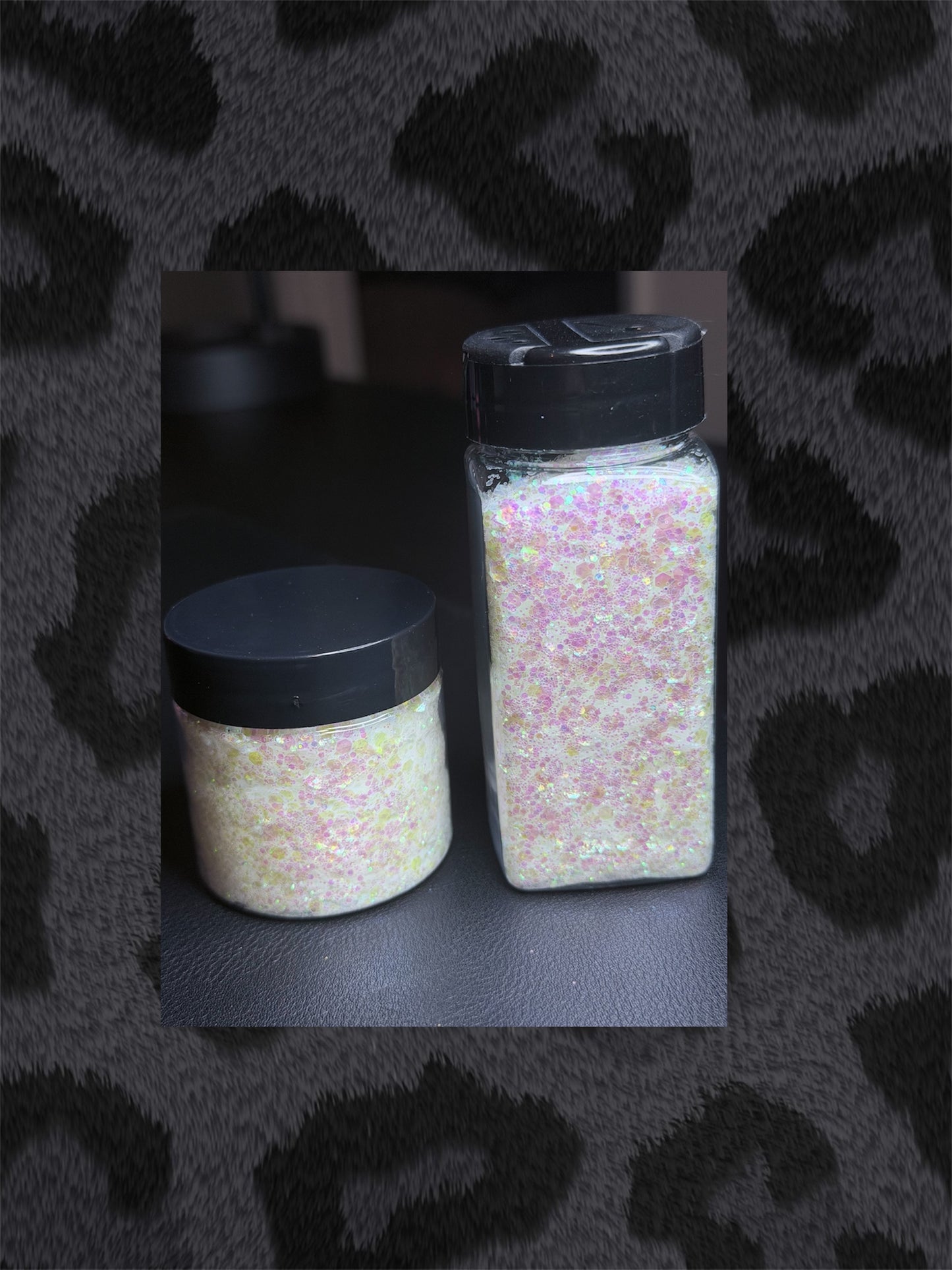 Unicorn Halo|Chunky Mix White/pink Iridescent Glitter