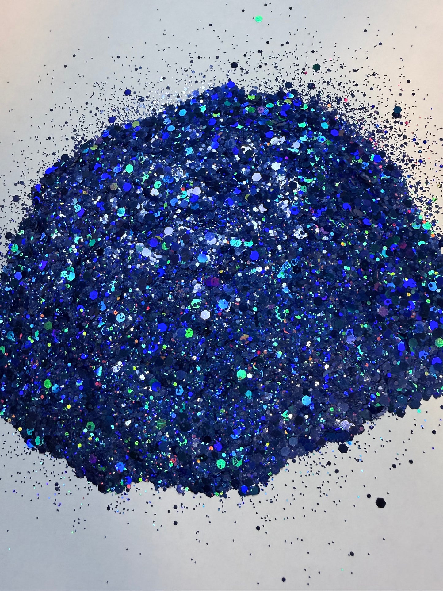Electric Tide|Chunky Mix Iridescent Medium Blue Glitter