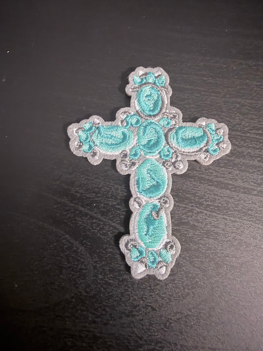 P-1125-Teal Cross