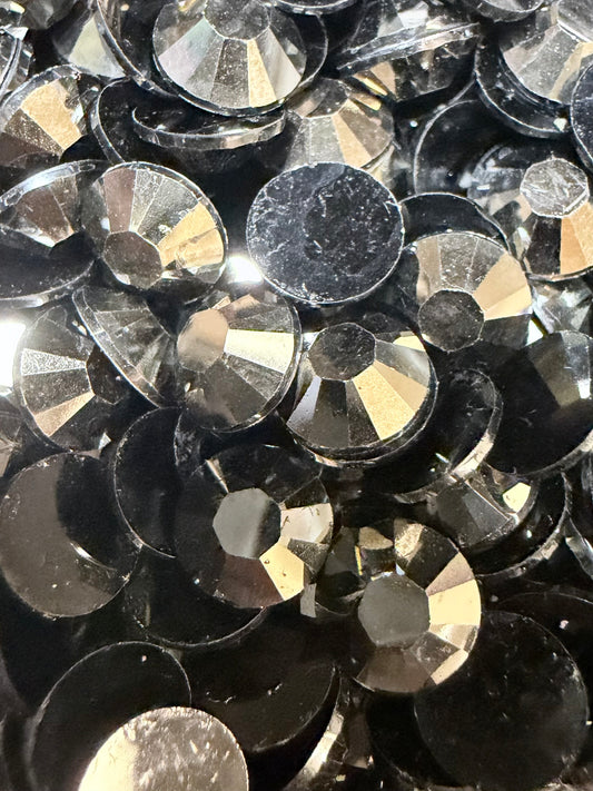 Toxic Shine|Silver Glass Rhinestones