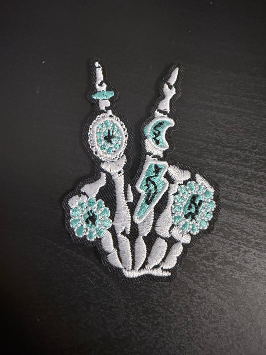 P-1127-Teal Skeleton