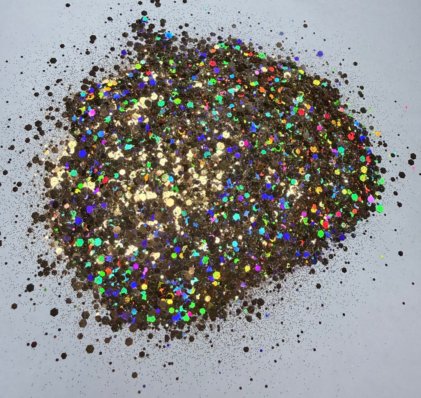 Starlit Hunny|Chunky Mix Gold Iridescent Glitter