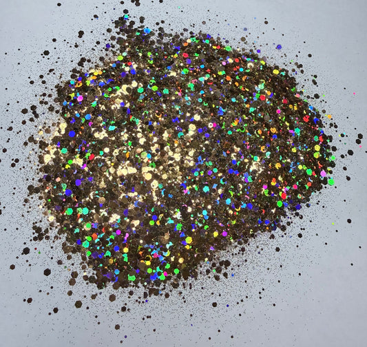 Starlit Hunny|Chunky Mix Gold Iridescent Glitter
