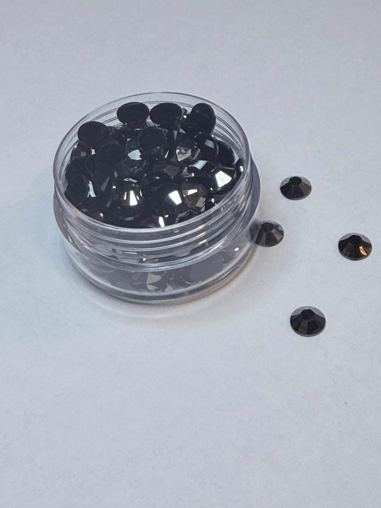 Toxic Shine|Silver Glass Rhinestones